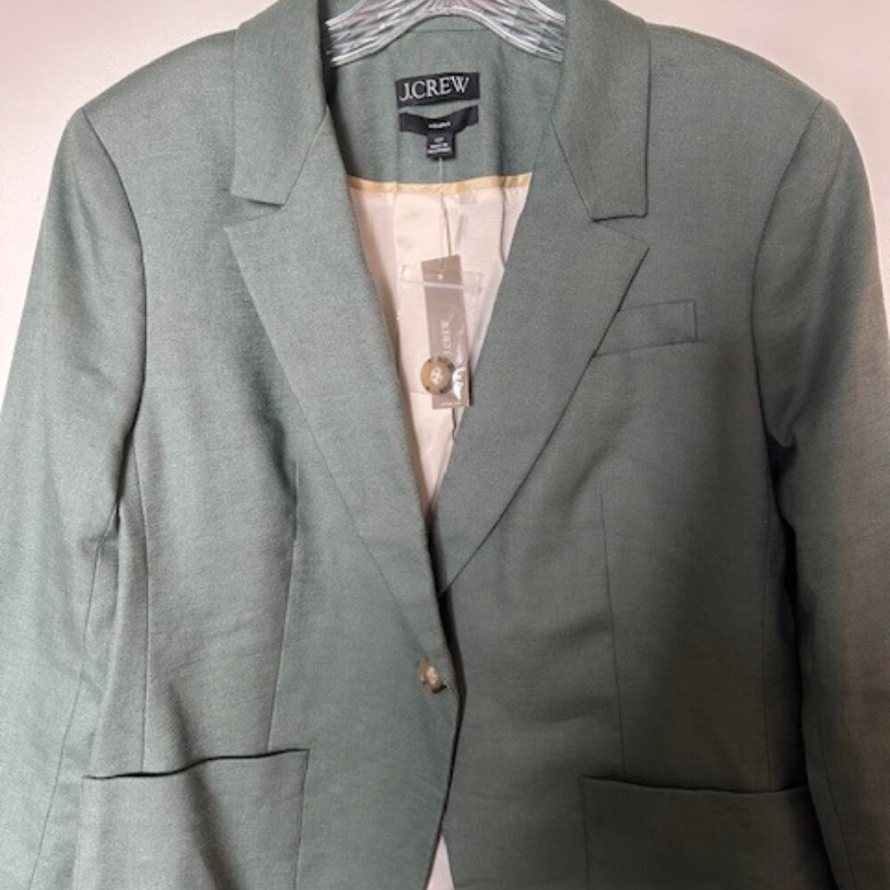 J Crew Helena Linen Blend Blazer